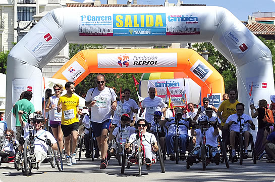 La inclusi&oacute;n tom&oacute; la calle. Rotundo &eacute;xito de la 1&ordf; Carrera Serrano Tambi&eacute;n Solidario.