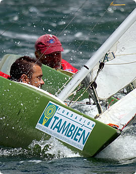 La vela adaptada, protagonista.