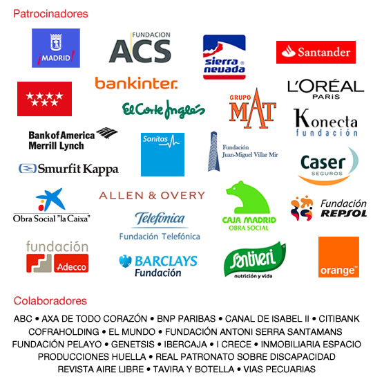 Muchas gracias a nuestros patrocinadores y colaboradores.