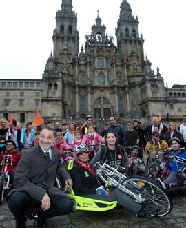 Peregrinaci&oacute;n en bicicletas adaptadas a la Ruta Xacobea