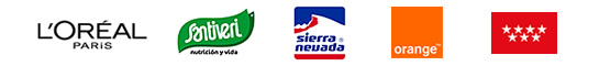 Patrocinadores del Equipo de la Fundaci&oacute;n Tambi&eacute;n. L&acute;Oreal, Santiveri, Cetursa Sierra Nevada, Orange, Comunidad de Madrid