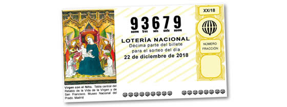 Lotería solidaria de Navidad 2018